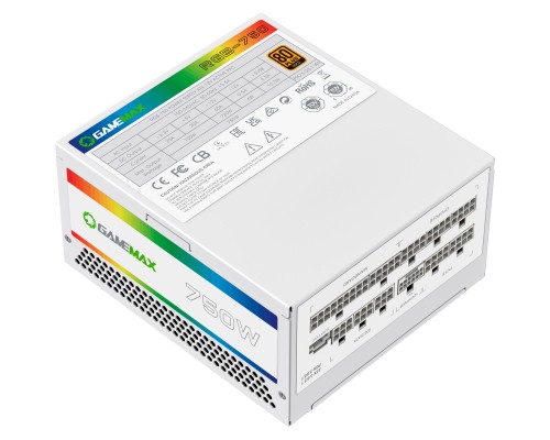 Блок живлення Gamemax 750W (RGB 750 PRO WH (ATX3.0/3.1 PCI)