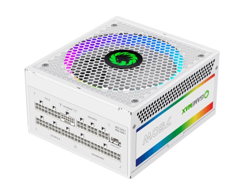 Блок живлення Gamemax 750W (RGB 750 PRO WH (ATX3.0/3.1 PCI)