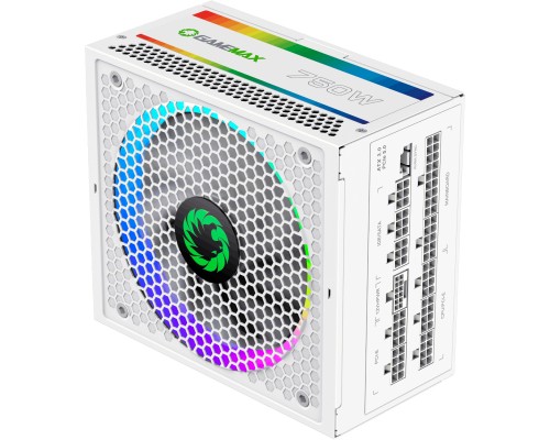 Блок живлення Gamemax 750W (RGB 750 PRO WH (ATX3.0/3.1 PCI)