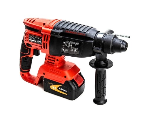 Перфоратор GTM RHC18/26BL, 18В, 2,5Дж, 0-1000об/хв 2x4Ah, кейс (RHC18/26BL)