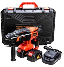 Перфоратор GTM RHC18/26BL, 18В, 2,5Дж, 0-1000об/хв 2x4Ah, кейс (RHC18/26BL)