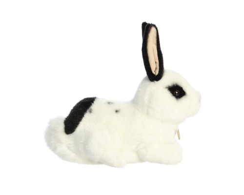 М'яка іграшка Aurora Кролик білий з чорними вухами 25 см (210788A)