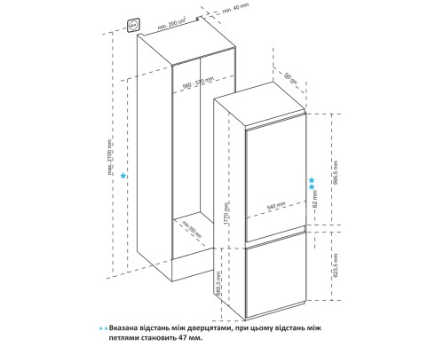 Холодильник Interline RDS 570 MOZ NA+