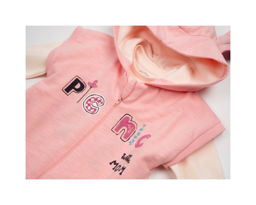 Набір дитячого одягу Tongs з жилетом (4054-80G-pink)