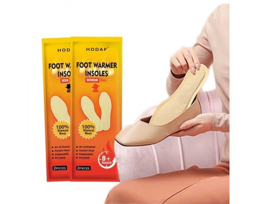 Хімічна грілка Hodaf для ніг розмір 23х7,6 см до 8 годин (Foot Warmer Women)