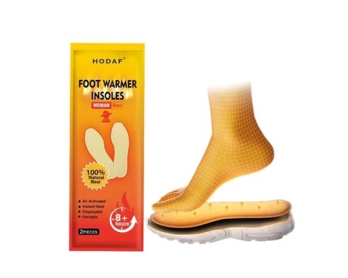 Хімічна грілка Hodaf для ніг розмір 23х7,6 см до 8 годин (Foot Warmer Women)