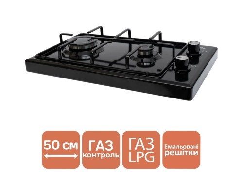 Настільна плита Ventolux HGT 620 ES (BK)