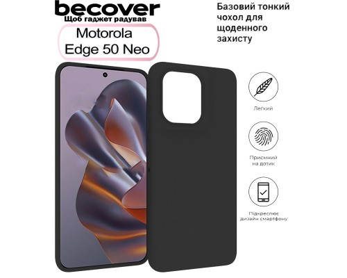 Чохол до мобільного телефона BeCover Motorola Edge 50 Neo Black (712744)