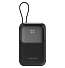 Батарея універсальна Canyon 10000mAh OnPower 101 PD/22.5W built-in cable Black (CNS-CPB101BK)