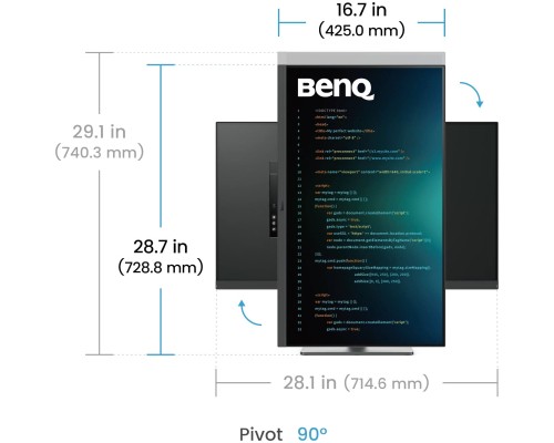 Монітор BenQ RD320U Metallic Grey