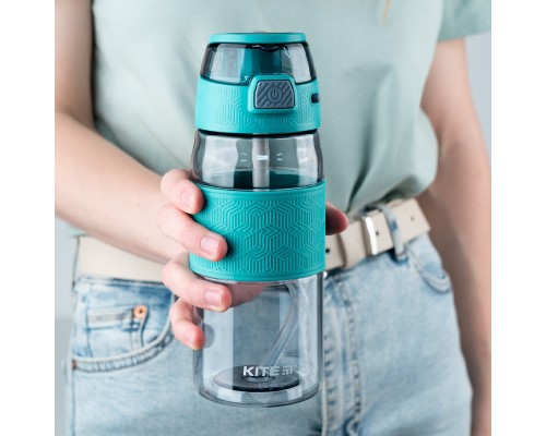 Поїльник-непроливайка Kite 600 мл, сіро-зелена (K24-1201-1)