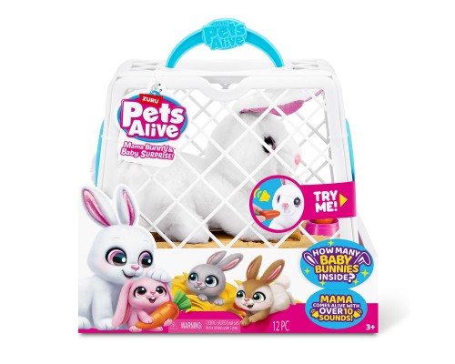 Інтерактивна іграшка Pets & Robo Alive Мама кролиця з сюрпризом (9554)