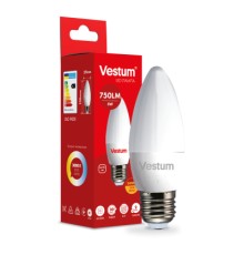 Лампочка Vestum LED C37 8W 3000K 220V E27 (1-VS-1310)