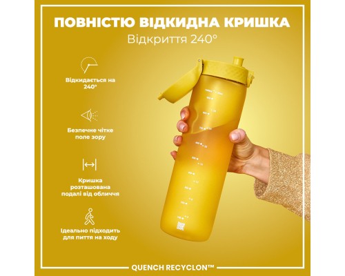 Пляшка для води ION8 OneTouch 1000 мл BPA Free, Yellow (I8RF1000YEL)
