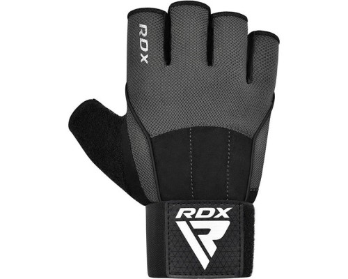 Рукавички для фітнесу RDX W3 with EVA Padding Grey S (WGS-W3G-S+)