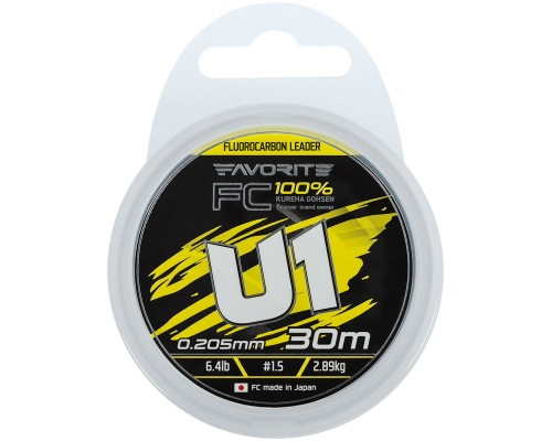 Флюорокарбон Favorite U1 FC 30m 1.5/0.205mm 6.4lb/2.89kg (1693.12.10)