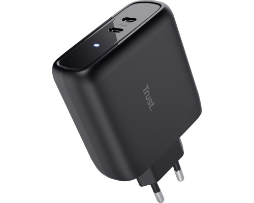 Зарядний пристрій Trust Maxo 65W 2xUSB-C PD black (25380_TRUST)