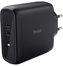 Зарядний пристрій Trust Maxo 65W 2xUSB-C PD black (25380_TRUST)