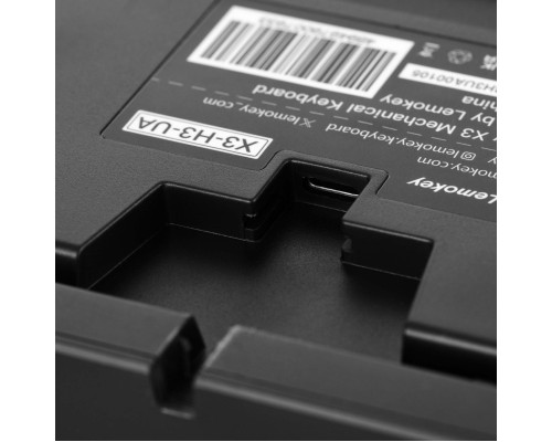 Клавіатура Lemokey Keychron X3 Brown RGB USB Black (X3-H3-UA)