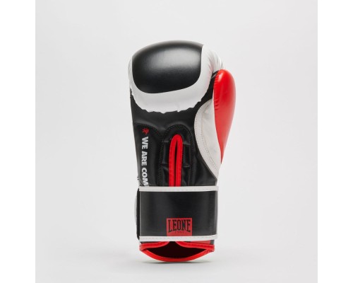Боксерські рукавички Leone GN333 Logo WACS Black 10 унцій (GN333_Black_10oz)