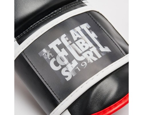 Боксерські рукавички Leone GN333 Logo WACS Black 10 унцій (GN333_Black_10oz)