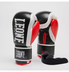 Боксерські рукавички Leone GN333 Logo WACS Black 10 унцій (GN333_Black_10oz)