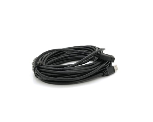 Дата кабель USB 2.0 AM/AF 10.0m ferrite black Voltronic (YT-AM/AF-10BL)