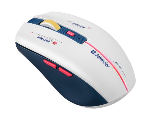 Мишка Defender Dila MM-282 Wireless White/Blue (52282)