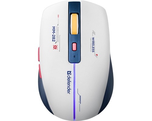Мишка Defender Dila MM-282 Wireless White/Blue (52282)