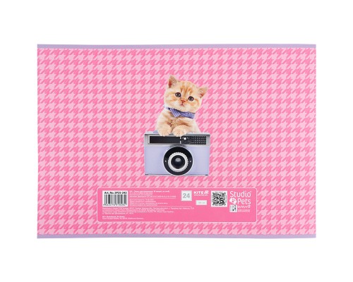 Альбом для малювання Kite Studio Pets, 24 аркуша (SP25-242)