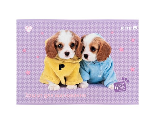 Альбом для малювання Kite Studio Pets, 24 аркуша (SP25-242)