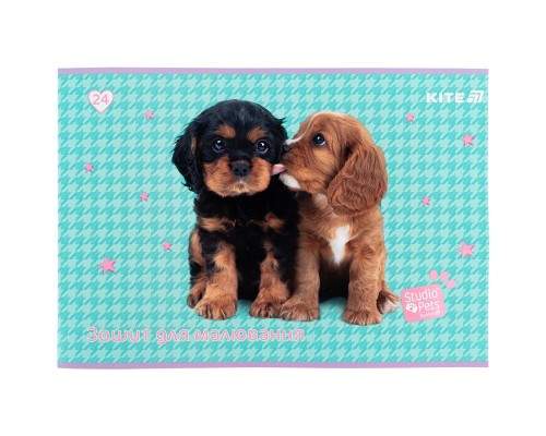 Альбом для малювання Kite Studio Pets, 24 аркуша (SP25-242)