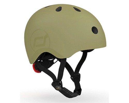 Шолом Scoot&Ride оливковий з ліхтариком 51-53см (SR-190605-OLIVE)
