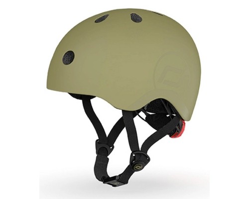 Шолом Scoot&Ride оливковий з ліхтариком 51-53см (SR-190605-OLIVE)