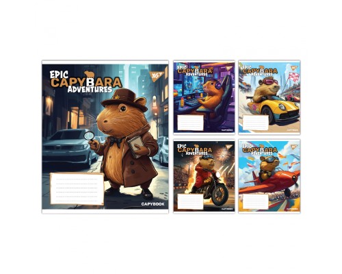 Зошит Yes Epic Capybara А5 24 аркушів лінія (767797)