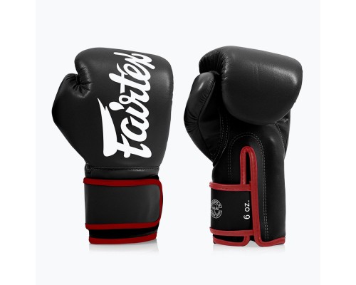Боксерські рукавички Fairtex BGV14 Black 14 унцій (бинти в комплекті) (BGV14_14oz_Black)