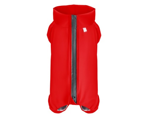 Дощовик для тварин WAUDOG Clothes водонепроникний XS30 червоний (19823)