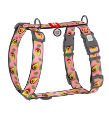 Шлея для собак WAUDOG Nylon анатомічна H-подібна з QR-паспортом 