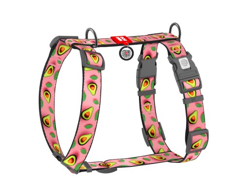 Шлея для собак WAUDOG Nylon анатомічна H-подібна з QR-паспортом 