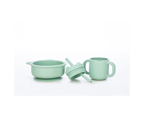 Тарілка дитяча FreeON Lion, силіконова mint (46316)