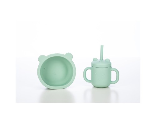 Тарілка дитяча FreeON Lion, силіконова mint (46316)