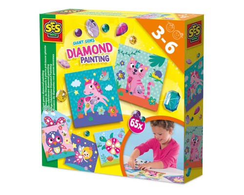 Набір для творчості Ses Creative з алмазною мозаїкою Велетенські кристали (14027S)