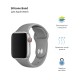 Ремінець до смарт-годинника Armorstandart Sport Band (3 Straps) для Apple Watch 42 (Series 11-10)/41/40/38 Grey (ARM51941)