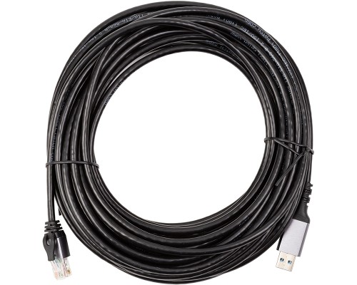 Дата кабель USB AM to RJ45 Ethernet 15.0m CAT6 UTP PowerPlant (CA915026)