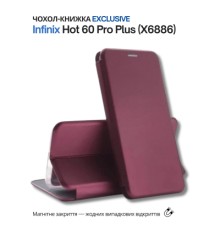 Чохол до мобільного телефона BeCover Exclusive Infinix Hot 60 Pro Plus (X6886) Red Wine (714718)