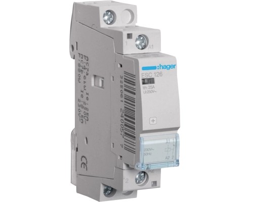 Автоматичний вимикач Hager 25 A 230V 1NC (B) (ESC126)
