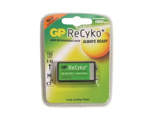 Акумулятор Крона ReCyko+ 150mAh Gp (GP15R8HBE-2GBE1 / 4891199106095) 