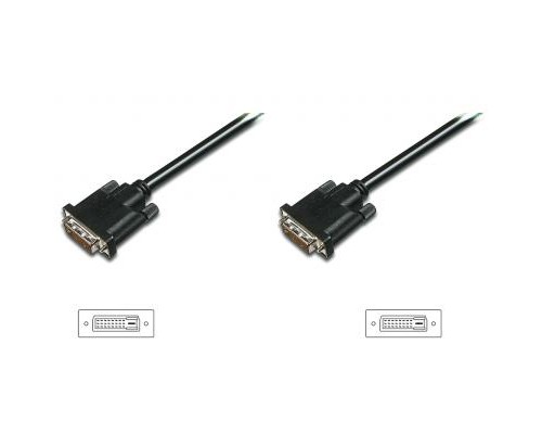 Кабель мультимедійний DVI to DVI 24+1pin, 2.0m Digitus (AK-320108-020-S)