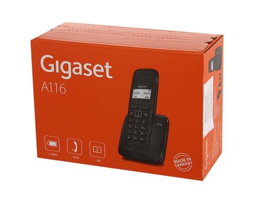 Телефон DECT Gigaset A116 Black (S30852H2801S301)