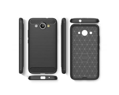 Чохол до мобільного телефона для Huawei Y3 2017 Carbon Fiber (Black) Laudtec (LT-HY32017B)